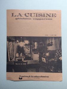 La Cuisine, Ghislaine Vappereau, 1980